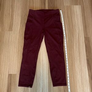 Lululemon Athletica Burgundy Capris